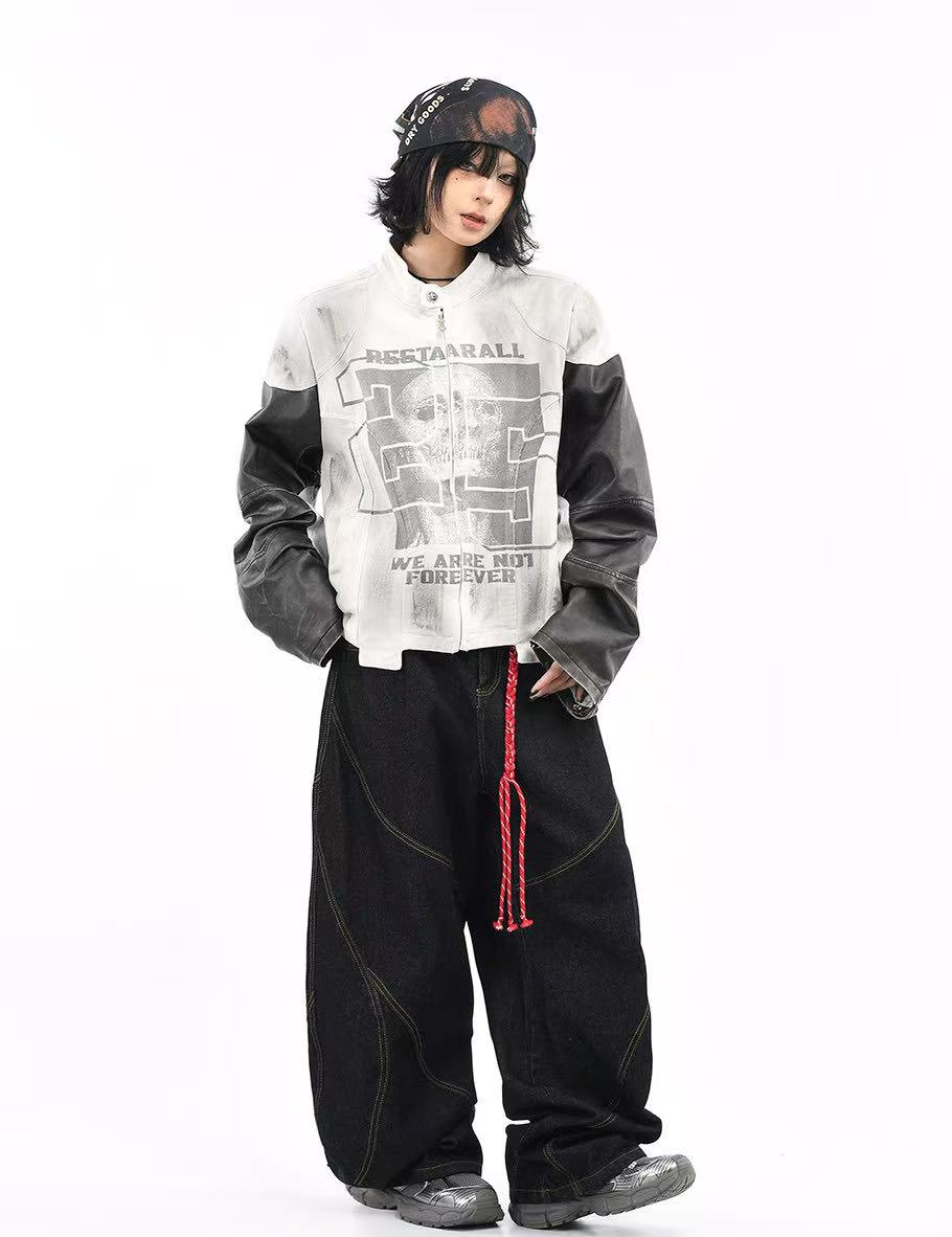 Vintage Skull Racing Jacket   OL2191