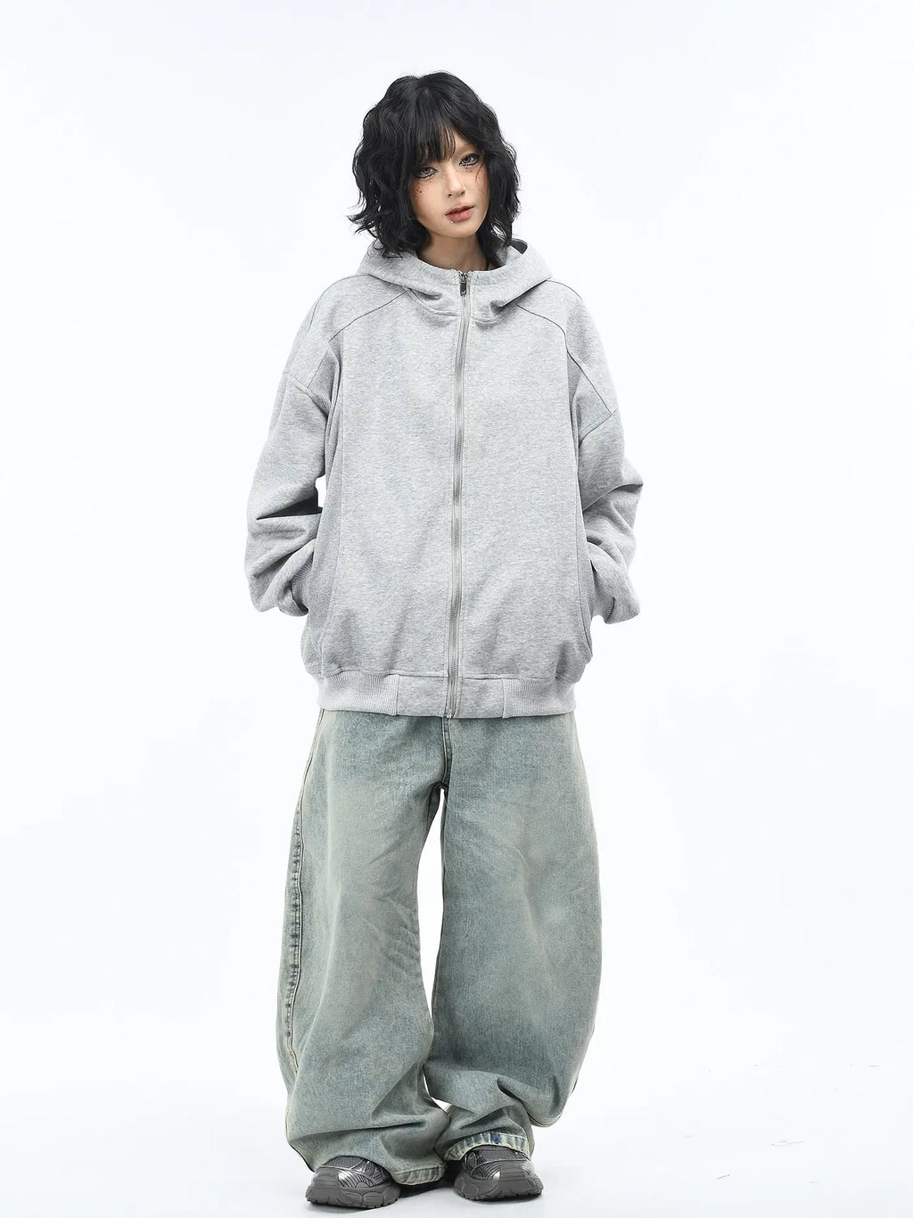 Washed Sculpted Fit Hoodie   OL2192