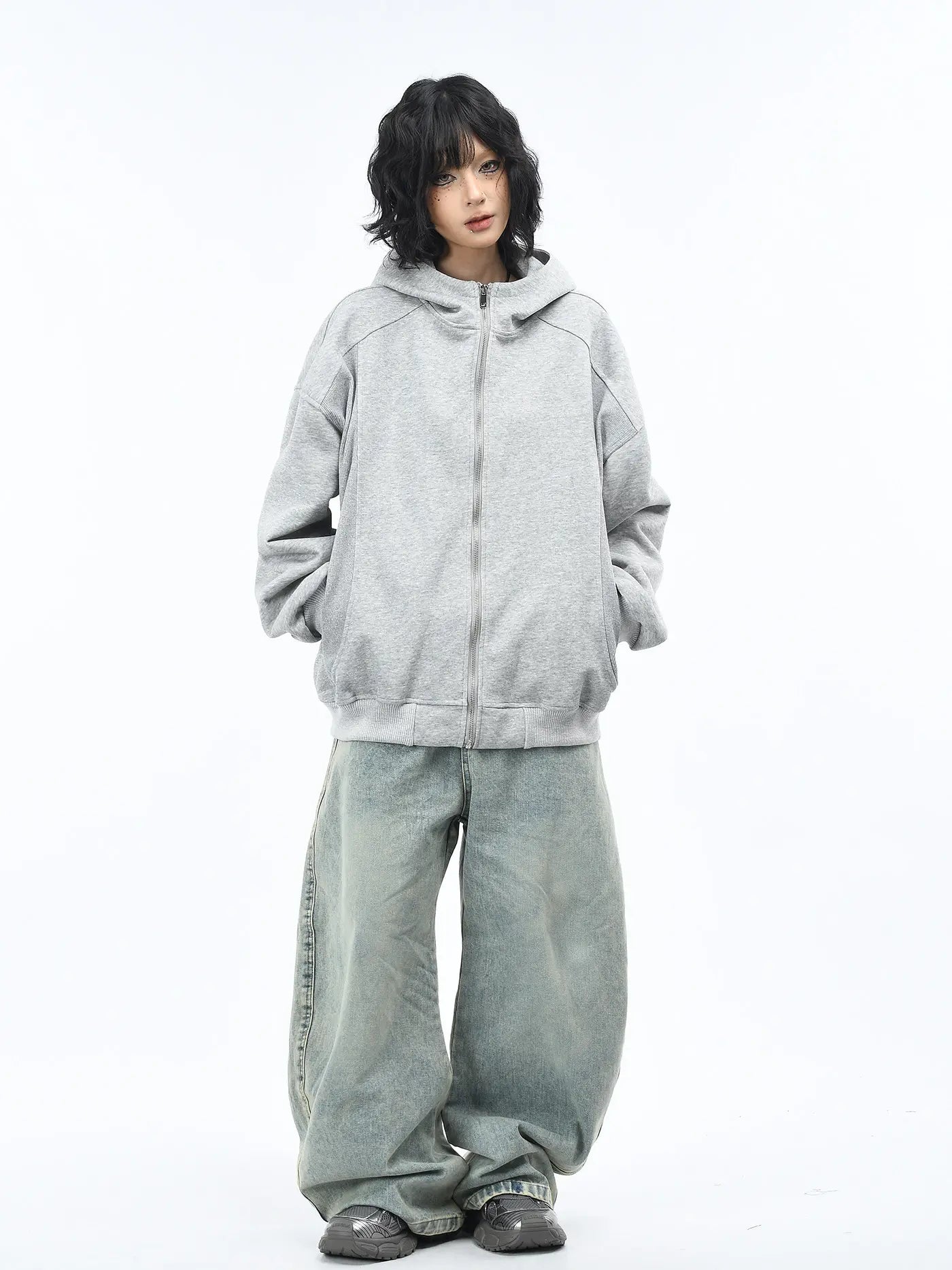 Washed Sculpted Fit Hoodie   OL2192