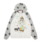 Vintage Angel Graphic Oversized Hoodie   OL2198