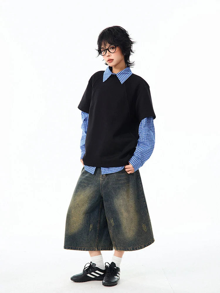 Boxy Cropped Spacer Tee   OL2199