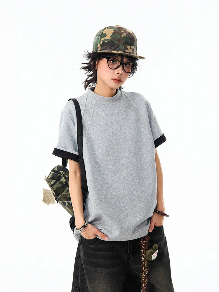 Boxy Cropped Spacer Tee   oliviroa オリヴィオラ