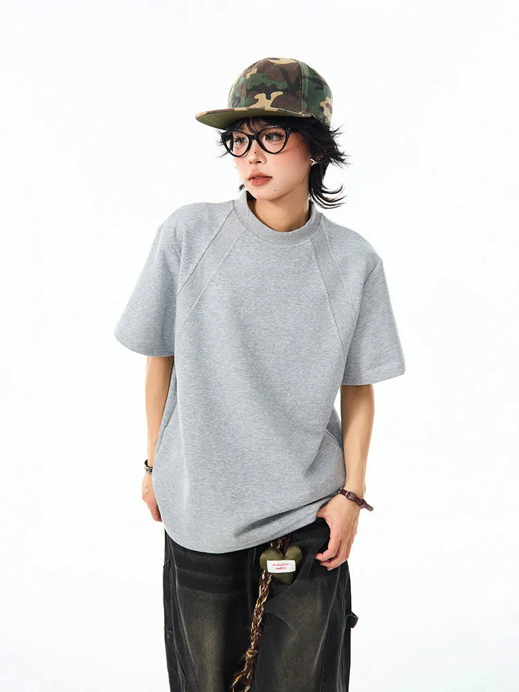 Boxy Cropped Spacer Tee   oliviroa オリヴィオラ
