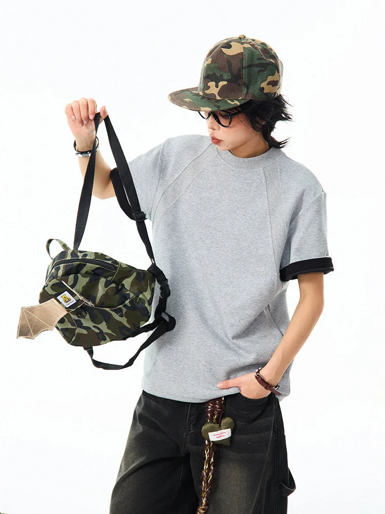 Boxy Cropped Spacer Tee OL2199