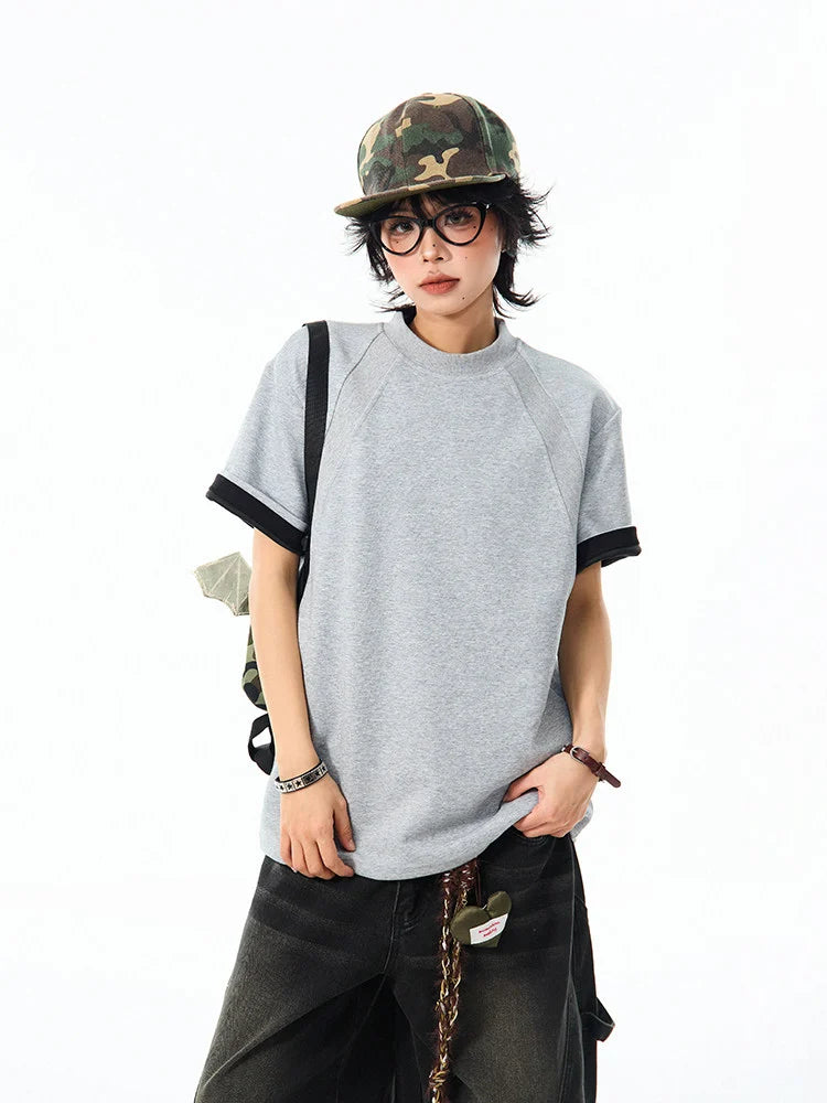 Boxy Cropped Spacer Tee OL2199