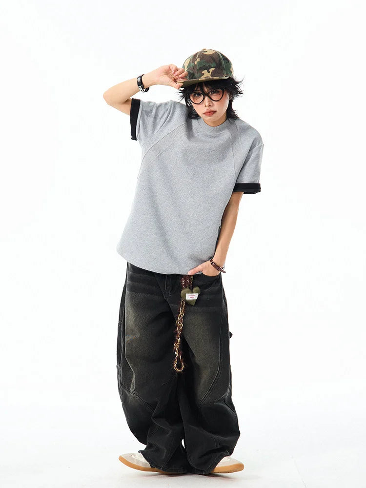 Boxy Cropped Spacer Tee   OL2199