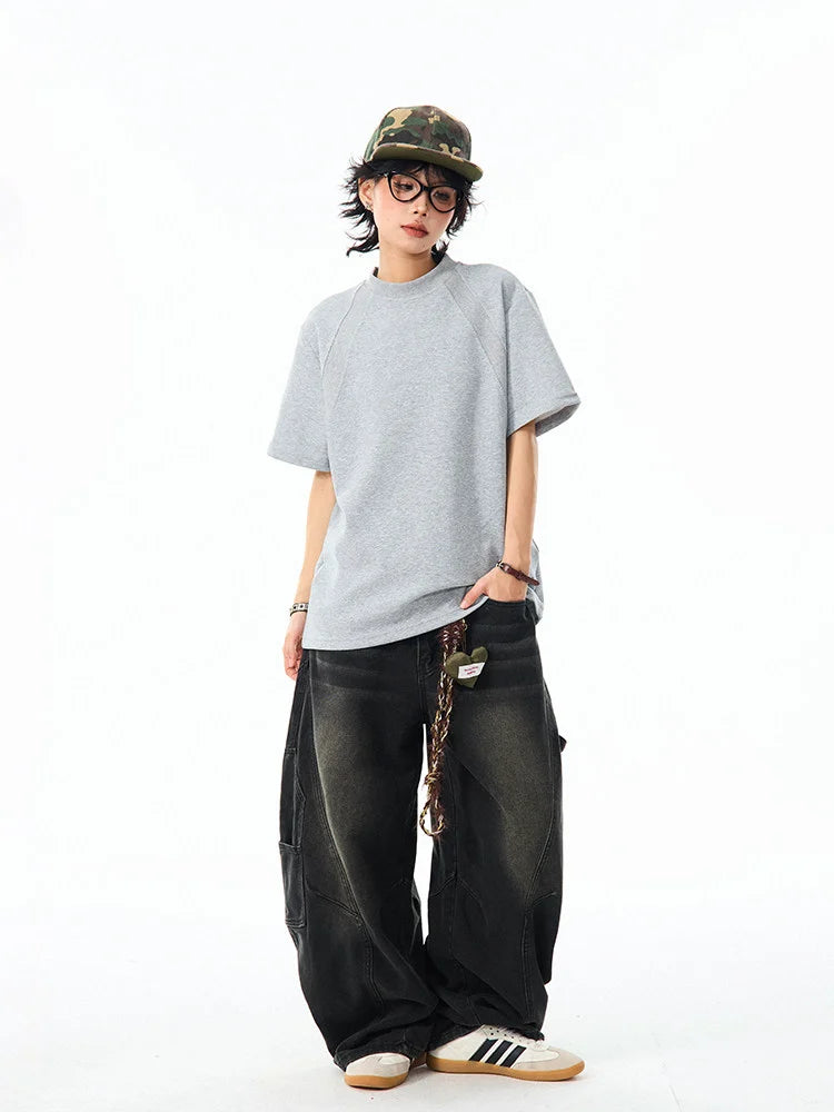 Boxy Cropped Spacer Tee   OL2199