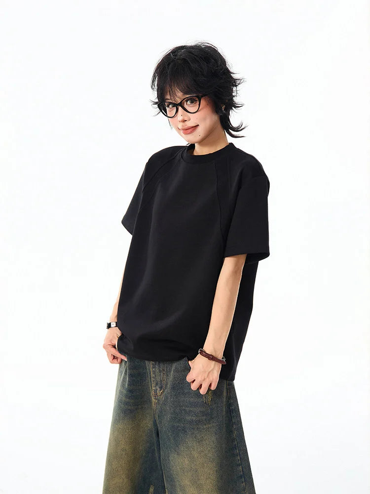 Boxy Cropped Spacer Tee   OL2199