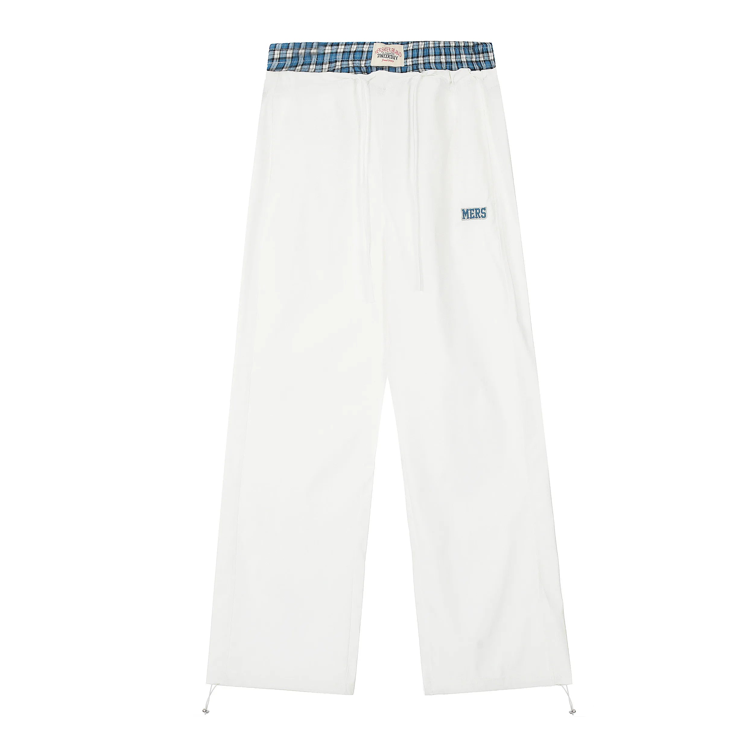 Vintage Double Waist Straight Wide Leg Pants   OL2200