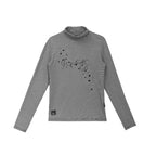 Star Fragment Print High Neck Layered Long Sleeve Top OL2206