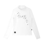 Star Fragment Print High Neck Layered Long Sleeve Top OL2206