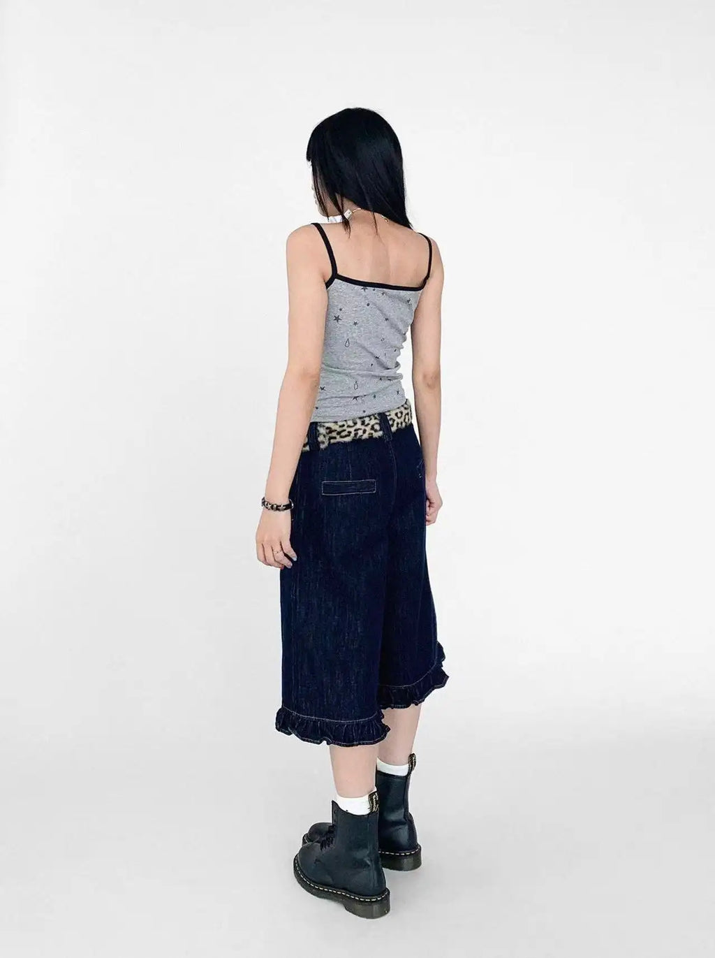 Tears Star All Over Print Slim Fit Camisole OL2209