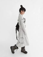 Printed Skort Wide Leg Cropped Cargo Pants OL2214