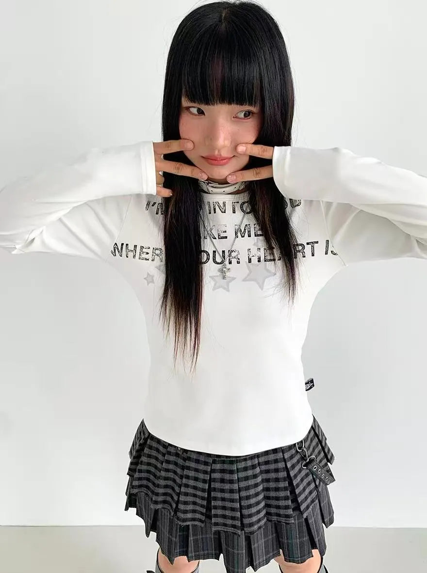Plaid Pleated A Line Mini Skirt   OL2225