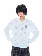 Star Embroidered Hooded Jacket OL2312