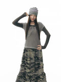 Polka Dot Mesh Layered Top OL2342