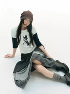 Meteor Print Cropped T Shirt OL2343