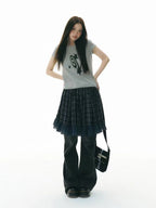 Meteor Print Cropped T Shirt OL2343