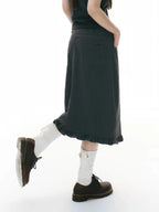 Star Patch A Line Skirt OL2344