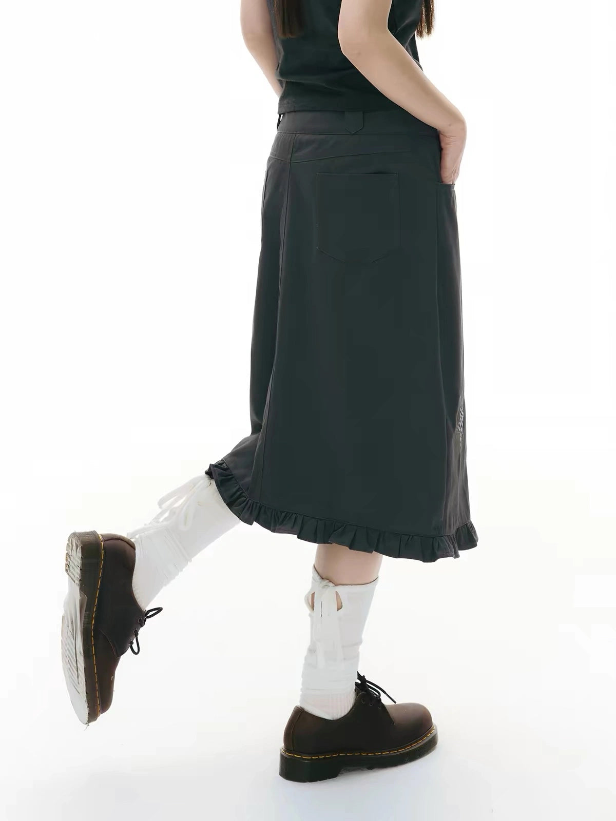 Star Patch A Line Skirt OL2344