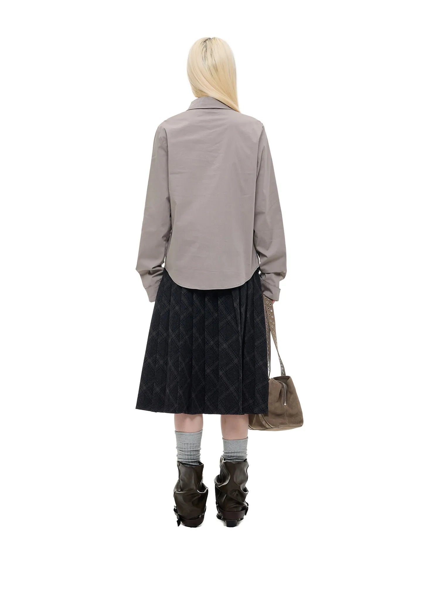Ribbon Tie Drawstring Shirt OL2377