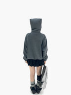 Cat Ear Wing Pocket Hooded Jacket OL2483