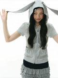 Y2K Bunny Hood Top OL2340