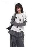 Star Stripe Fake Layered Shirt oliviroa オリヴィオラ