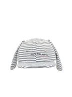 Striped Bunny Ear Flat Brim Cap oliviroa オリヴィオラ