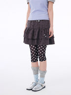 Star Cake Button Mini Skirt OL2400