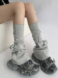 Lace Up Leg Warmers oliviroa オリヴィオラ