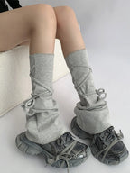 Lace Up Leg Warmers oliviroa オリヴィオラ
