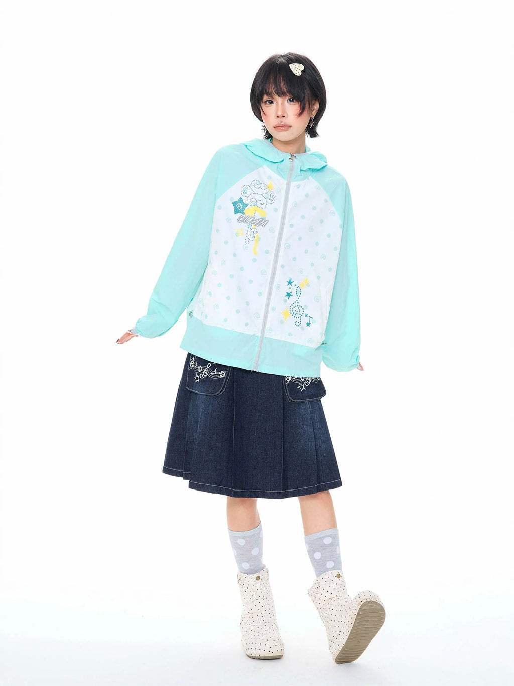 Melody Dot Hooded Jacket OL2371