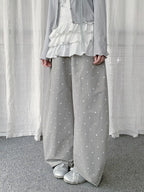 Polka Dot Star Crescent Cargo Pants OL2287