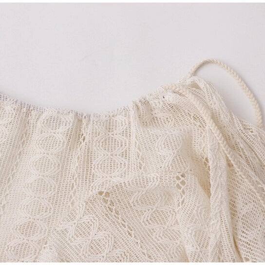 Asymmetric Lace Wrap Skirt oliviroa オリヴィオラ