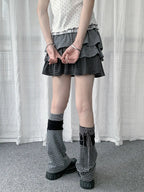 Striped Polka Dot Layered Socks OLA013