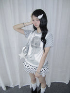 Polka Dot Angel Layered Tee OL2390