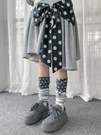 Polka Dot Stripe Leg Warmers OLA030