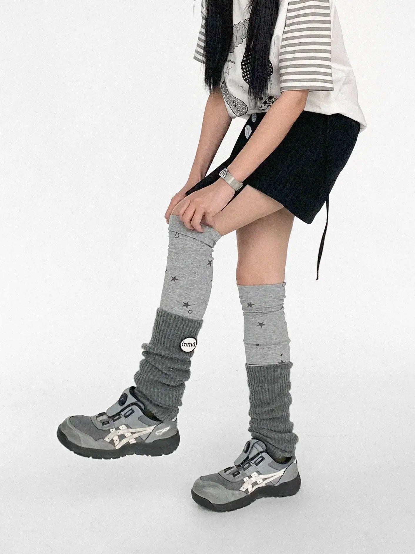 Star Drop Knit Leg Warmers OLA025