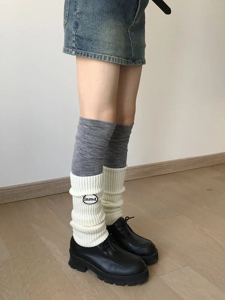 Logo Knit Leg Warmers OLA024