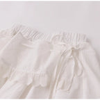 Asymmetric Embroidered Lace Mini Skirt OLA039