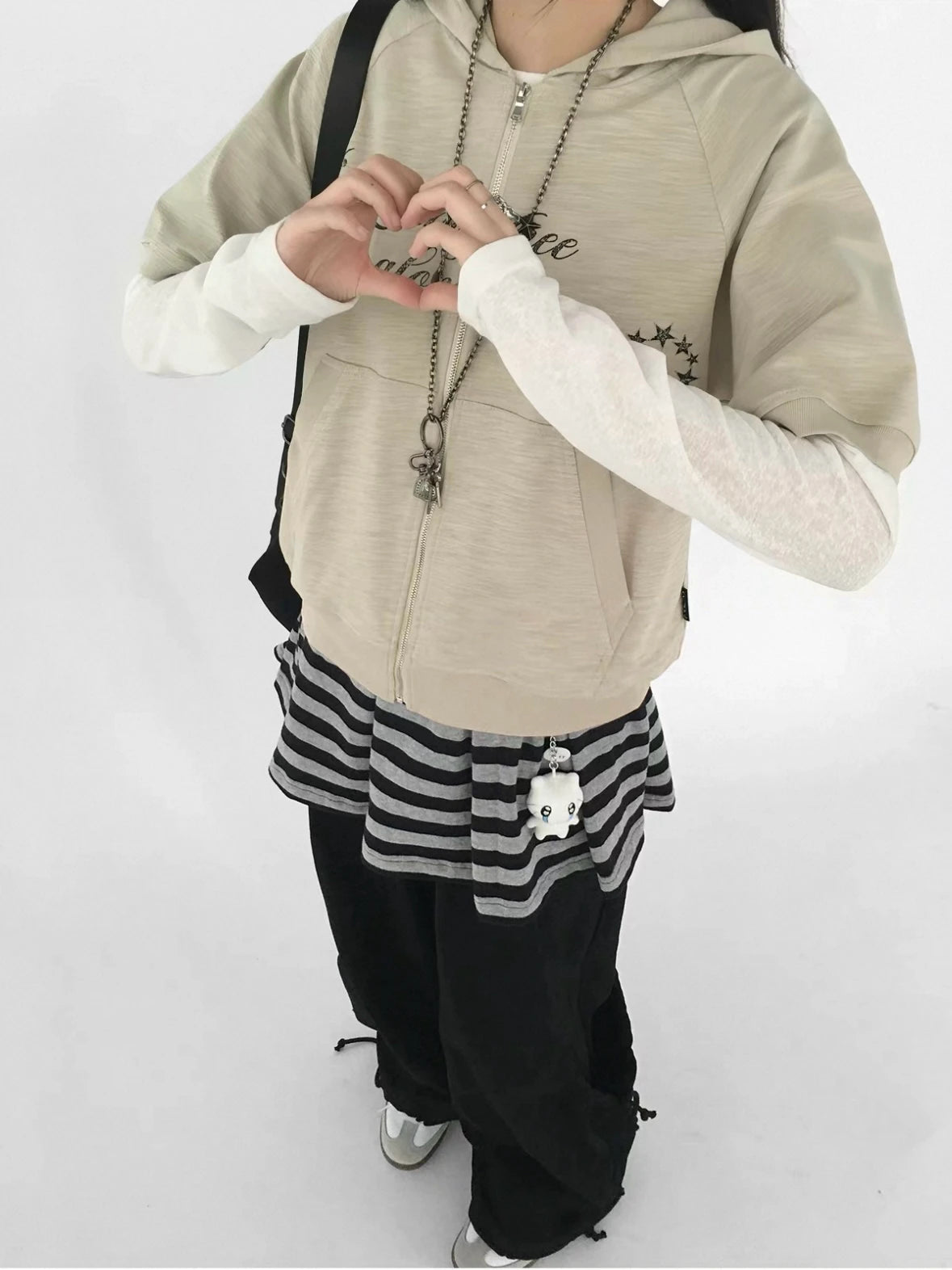Vintage Logo Hooded Cardigan OL2372