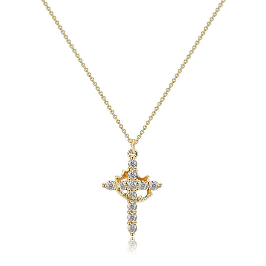 18K gold plated Faith Necklace