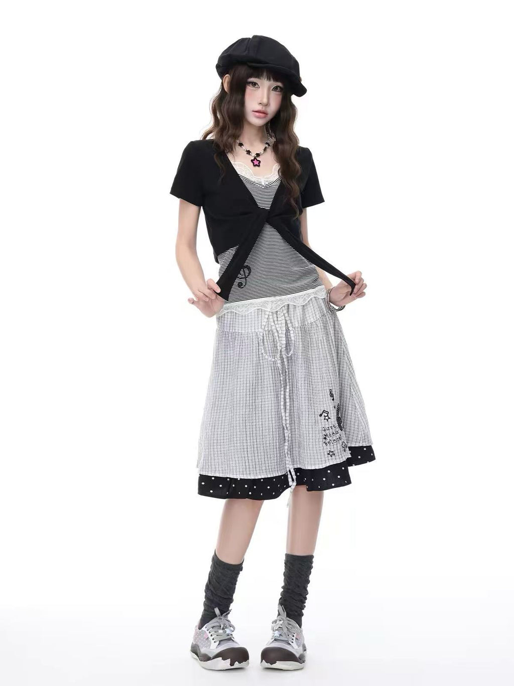 Lace Layered Cami Set oliviroa オリヴィオラ