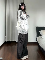 Vintage Star Print Hooded Jacket OL2334