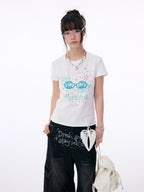 Girls Can Do Anything Graphic Tee oliviroa オリヴィオラ