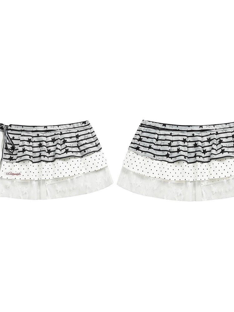 Star Tiered Lace Layering Skirt OLA044