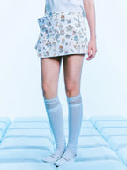 Wing Print A-Line Mini Skort OL2403
