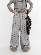 Star Fragment Wide Leg Sweatpants OL2351
