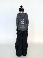 Drawstring Wide-Leg Cargo Pants OL2302